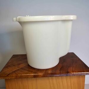 Tupperware Vintage White Pitcher Creamer Container
